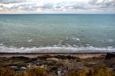 Automne marin, vue plongeante des falaises