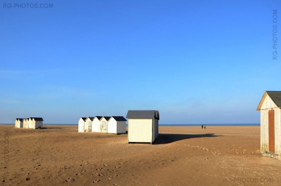 Cabines de plage à Ouistreham