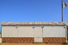 Crperie de la plage d'Asnelles en hiver