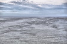 La mer vue des falaises d'Houlgate