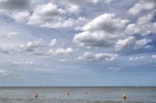 Crperie de la plage d'Asnelles en hiver