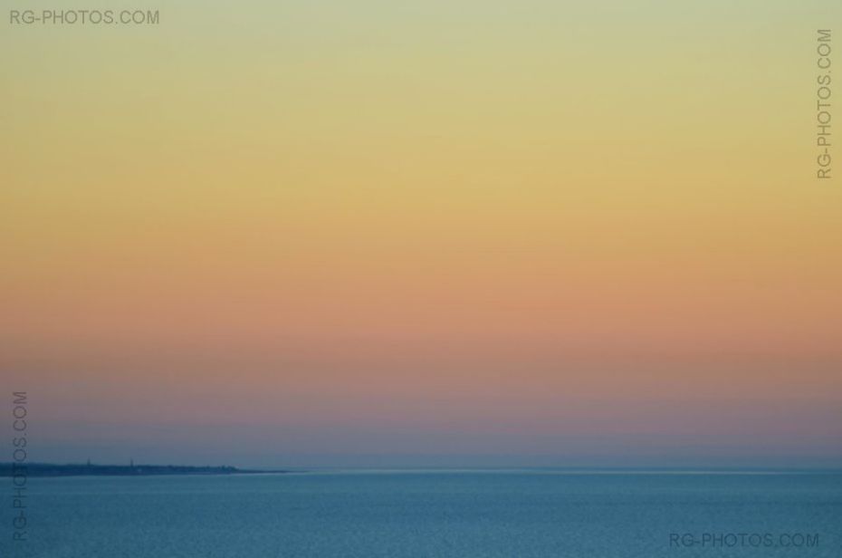 Ciel du soir sur la mer Normande